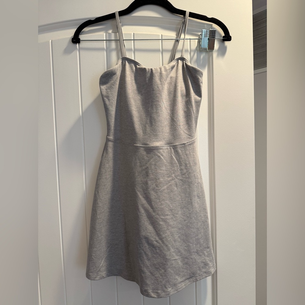 Alosoft Courtside Tennis Dress - Authentic Heather Grey | Size XS